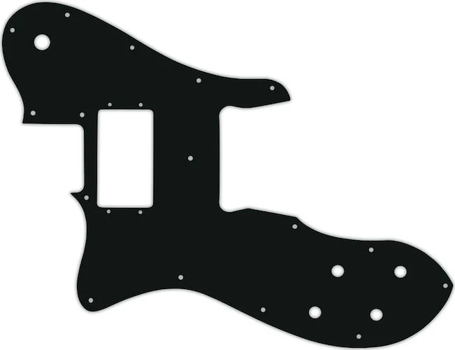 WD Custom Pickguard For Left Hand Fender 1972-1981 Vintage Telecaster Custom #01A Black Acrylic