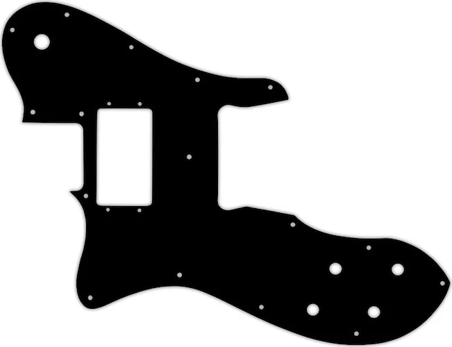 WD Custom Pickguard For Left Hand Fender 1972-1981 Vintage Telecaster Custom #01T Black Thin