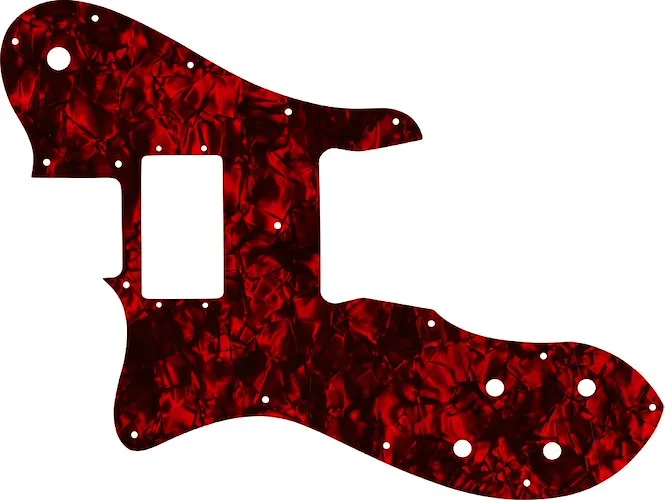 WD Custom Pickguard For Left Hand Fender 1972-1981 Vintage Telecaster Custom #28DRP Dark Red Pearl/Black/White/Black