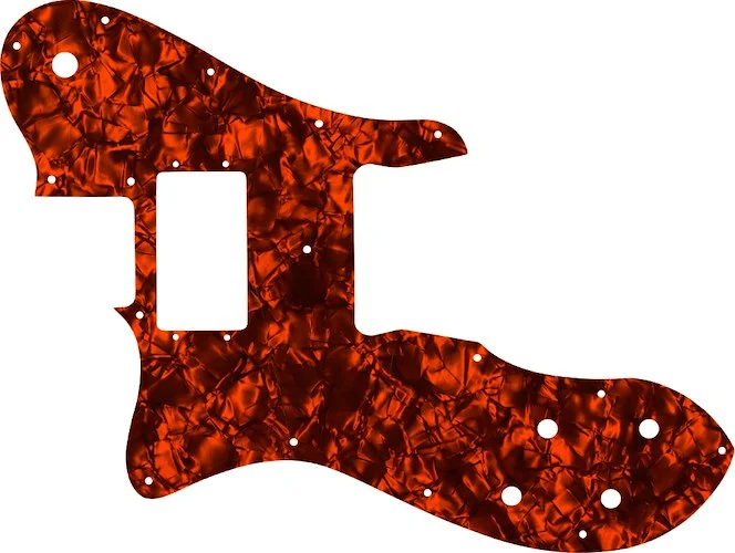 WD Custom Pickguard For Left Hand Fender 1972-1981 Vintage Telecaster Custom #28OP Orange Pearl/Black/White/Black
