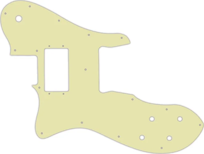 WD Custom Pickguard For Left Hand Fender 1972-1981 Vintage Telecaster Custom #34T Mint Green Thin