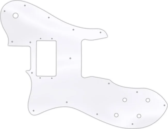 WD Custom Pickguard For Left Hand Fender 1972-1981 Vintage Telecaster Custom #45T Clear Acrylic Thin