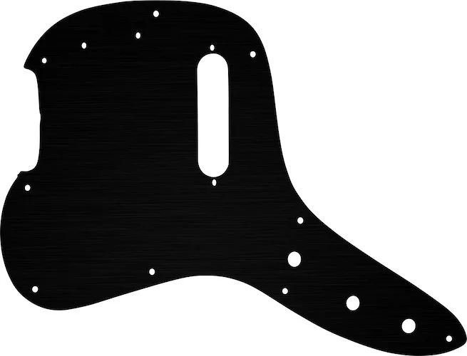 WD Custom Pickguard For Left Hand Fender 1978 Musicmaster Bass #27 Simulated Black Anodized