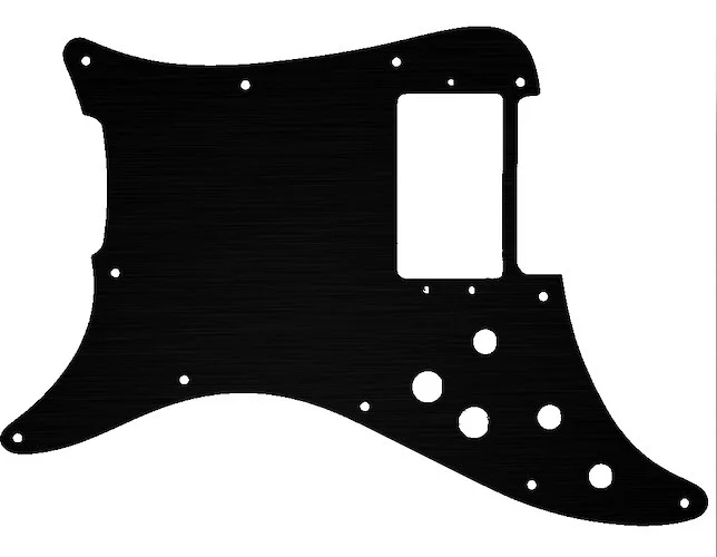 WD Custom Pickguard For Left Hand Fender 1979-1982 Lead I #27T Simulated Black Anodized Thin