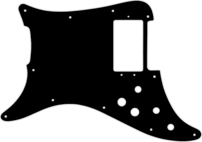 WD Custom Pickguard For Left Hand Fender 1979-1982 Lead I #29T Matte Black Thin