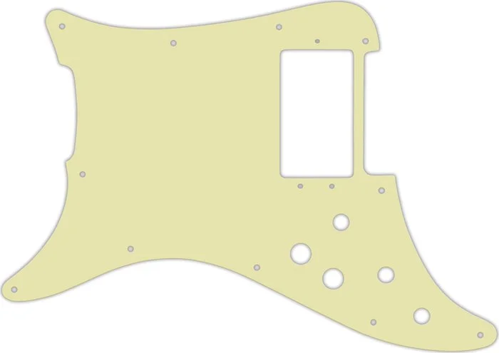 WD Custom Pickguard For Left Hand Fender 1979-1982 Lead I #34 Mint Green 3 Ply