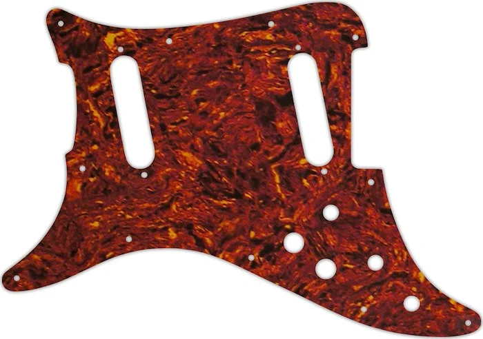 WD Custom Pickguard For Left Hand Fender 1979-1982 Lead II #05W Tortoise Shell/White