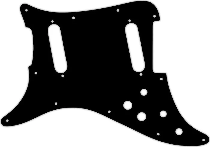 WD Custom Pickguard For Left Hand Fender 1979-1982 Lead II #09 Black/White/Black/White/Black