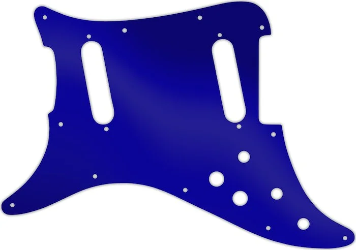 WD Custom Pickguard For Left Hand Fender 1979-1982 Lead II #10DBU Dark Blue Mirror