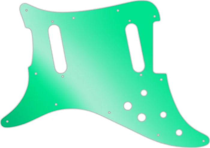 WD Custom Pickguard For Left Hand Fender 1979-1982 Lead II #10GR Green Mirror