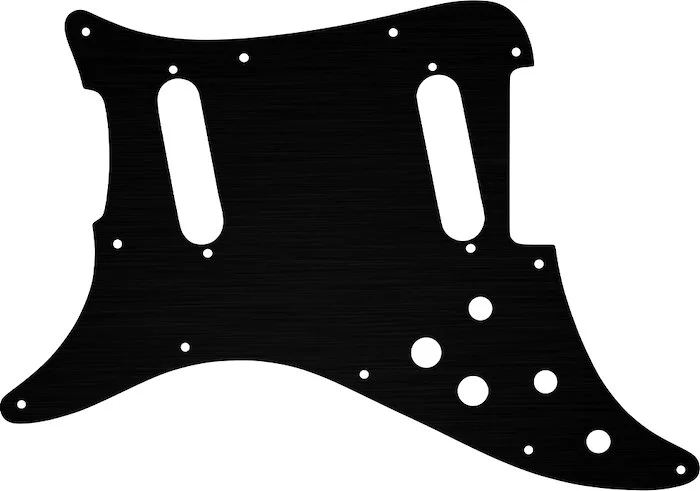WD Custom Pickguard For Left Hand Fender 1979-1982 Lead II #27T Simulated Black Anodized Thin