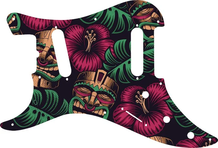 WD Custom Pickguard For Left Hand Fender 1981-1983 Original Bullet#GAL01 Aloha Tiki Graphic