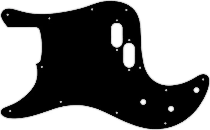 WD Custom Pickguard For Left Hand Fender 1981-1985 Bullet Bass #09 Black/White/Black/White/Black