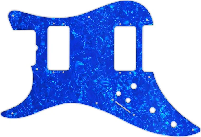 WD Custom Pickguard For Left Hand Fender 1982 H-2 Bullet #28BU Blue Pearl/White/Black/White