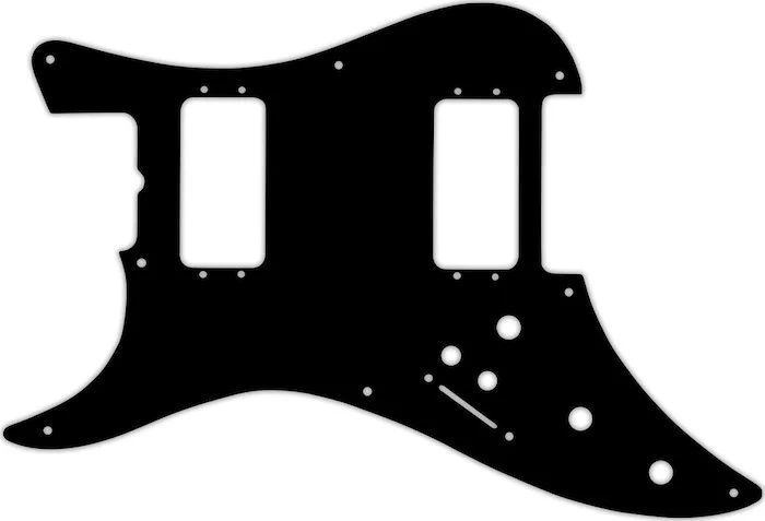 WD Custom Pickguard For Left Hand Fender 1982 H-2 Bullet #39 Black/Black/Cream/Black