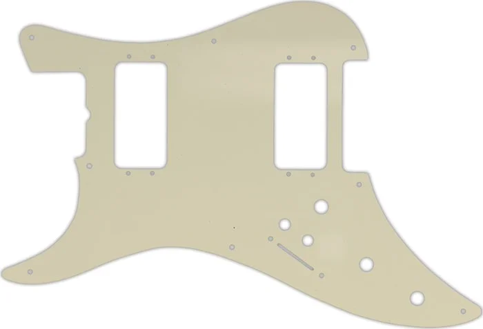 WD Custom Pickguard For Left Hand Fender 1982 H-2 Bullet #55T Parchment Thin
