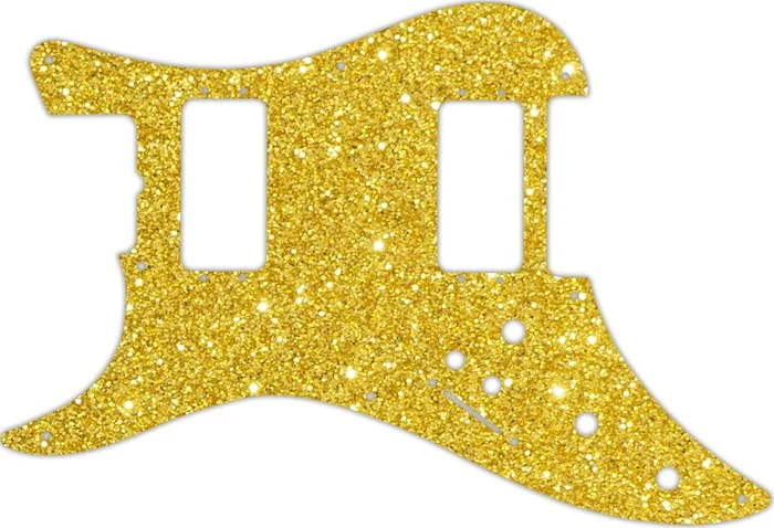 WD Custom Pickguard For Left Hand Fender 1982 H-2 Bullet #60GS Gold Sparkle 