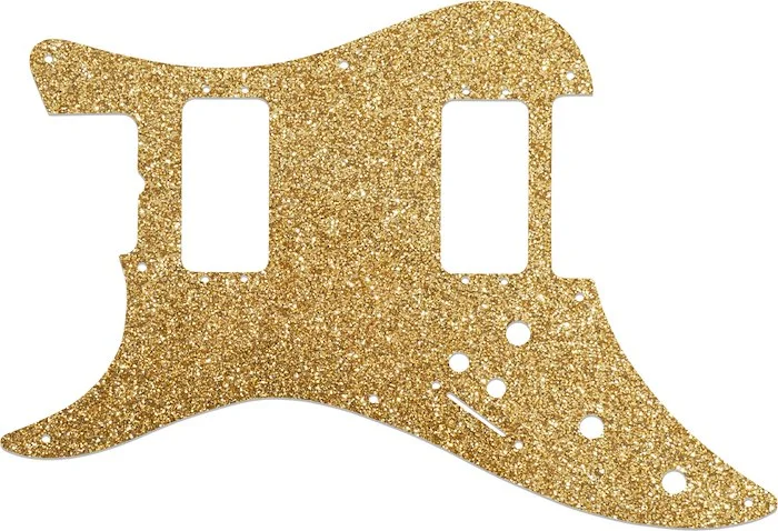 WD Custom Pickguard For Left Hand Fender 1982 H-2 Bullet #60RGS Rose Gold Sparkle 