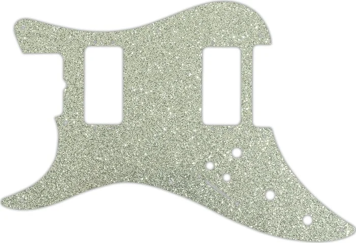 WD Custom Pickguard For Left Hand Fender 1982 H-2 Bullet #60SS Silver Sparkle 