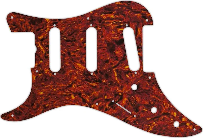 WD Custom Pickguard For Left Hand Fender 1983 Bullet Deluxe S-3 #05P Tortoise Shell/Parchment