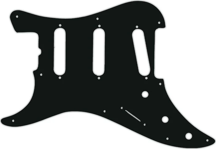 WD Custom Pickguard For Left Hand Fender 1983 Bullet S-3 #01A Black Acrylic