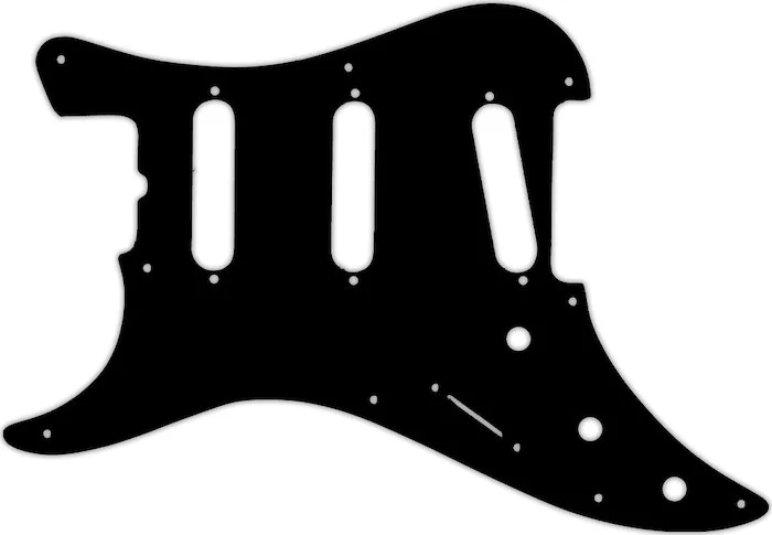 WD Custom Pickguard For Left Hand Fender 1983 Bullet S-3 #01 Black