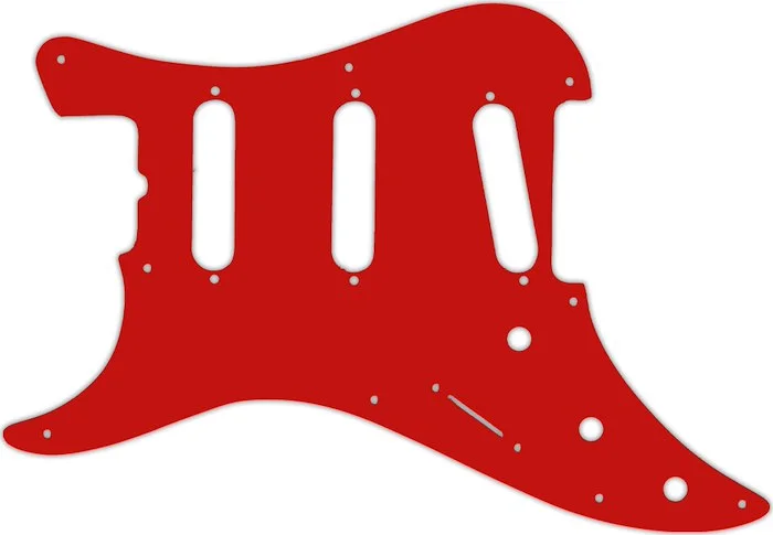 WD Custom Pickguard For Left Hand Fender 1983 Bullet S-3 #07S Red Solid
