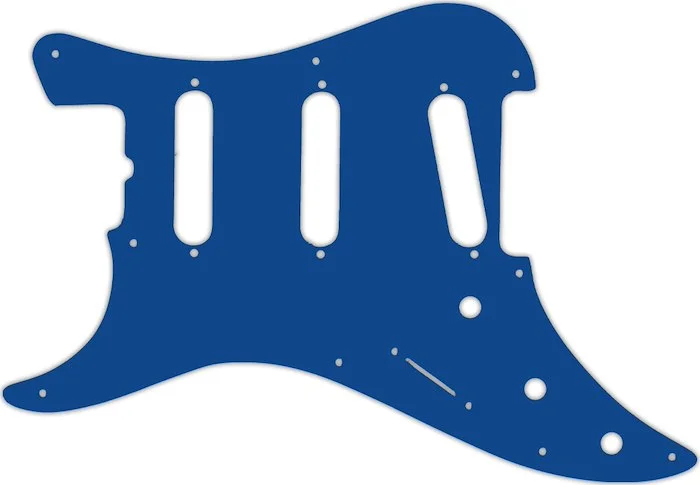 WD Custom Pickguard For Left Hand Fender 1983 Bullet S-3 #08 Blue/White/Blue
