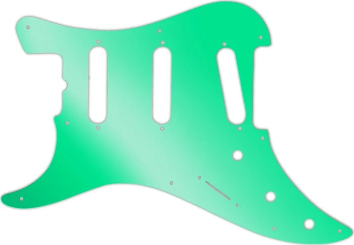 WD Custom Pickguard For Left Hand Fender 1983 Bullet S-3 #10GR Green Mirror