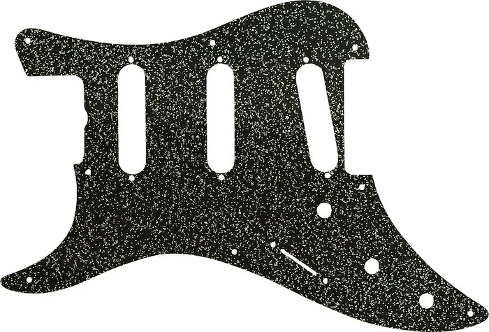 WD Custom Pickguard For Left Hand Fender 1983 Bullet Deluxe S-3 #60BS Black Sparkle Acrylic