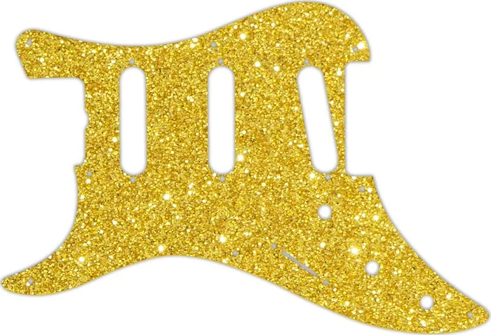 WD Custom Pickguard For Left Hand Fender 1983 Bullet Deluxe S-3 #60GS Gold Sparkle Acrylic