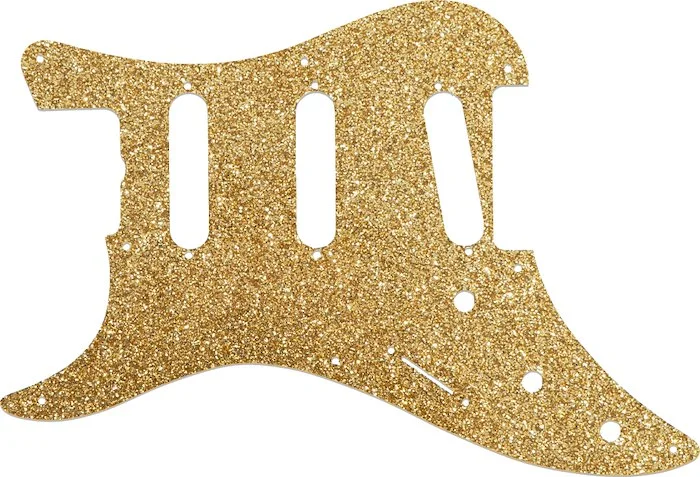 WD Custom Pickguard For Left Hand Fender 1983 Bullet Deluxe S-3 #60RGS Rose Gold Sparkle Acrylic