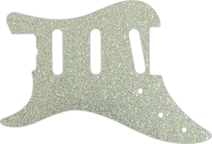 WD Custom Pickguard For Left Hand Fender 1983 Bullet Deluxe S-3 #60SS Silver Sparkle Acrylic