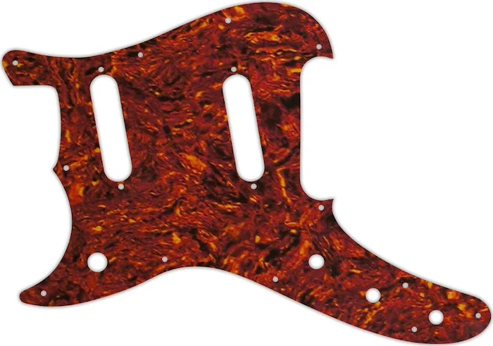 WD Custom Pickguard For Left Hand Fender 1993-1996 Duo-Sonic Reissue #05P Tortoise Shell/Parchment