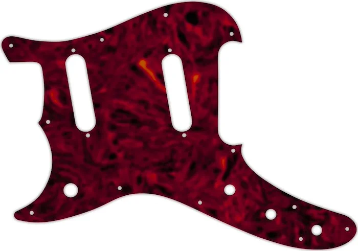 WD Custom Pickguard For Left Hand Fender 1993-1996 Duo-Sonic Reissue #05T Tortoise Shell Solid (Semi-Transpare