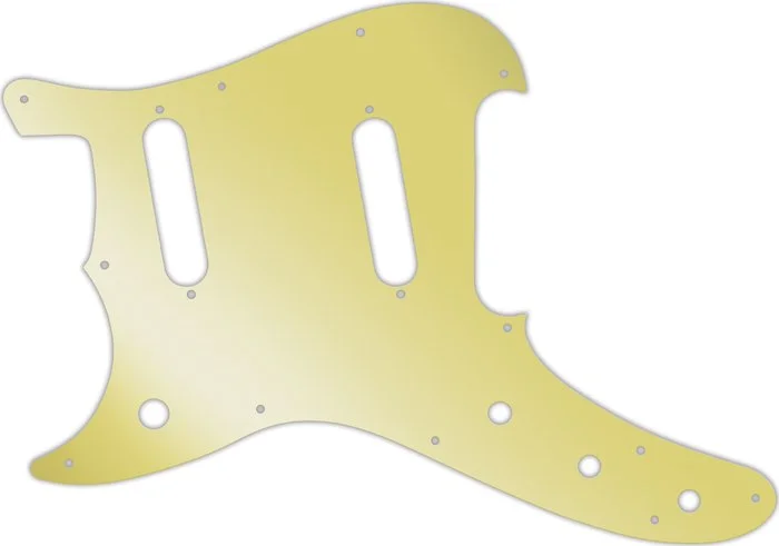 WD Custom Pickguard For Left Hand Fender 1993-1996 Duo-Sonic Reissue #10GD Gold Mirror