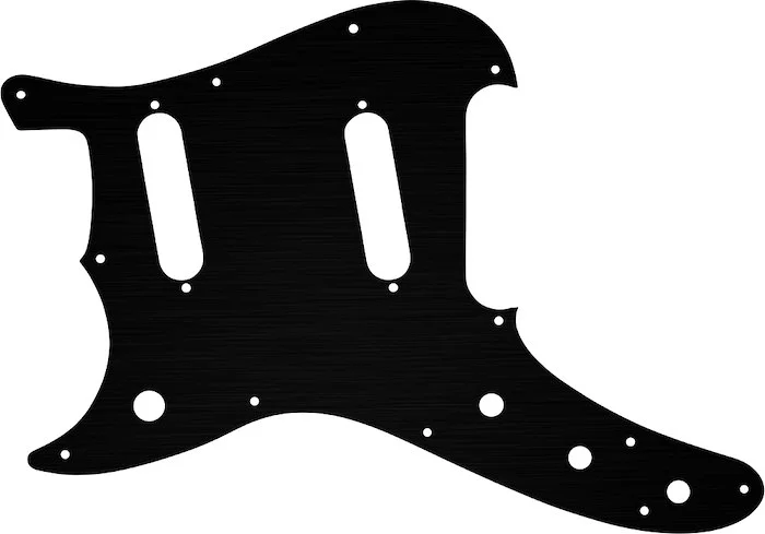 WD Custom Pickguard For Left Hand Fender 1993-1996 Duo-Sonic Reissue #27 Simulated Black Anodized