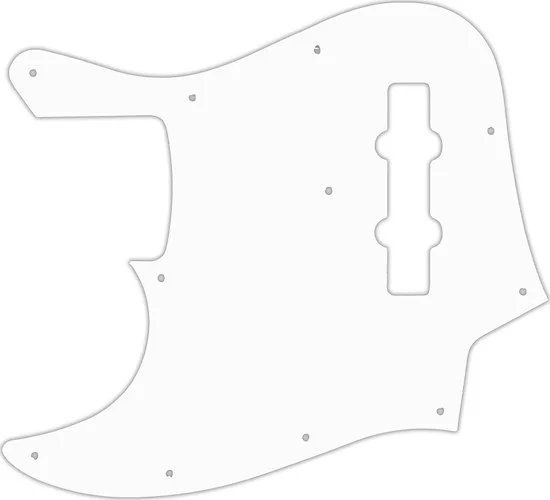 WD Custom Pickguard For Left Hand Fender 1998-2009 Made In Japan Geddy Lee Limited Edition Jazz Bass #02 White