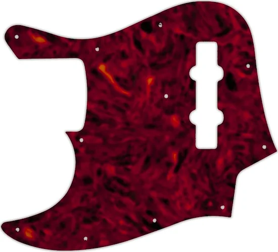 WD Custom Pickguard For Left Hand Fender 1998-2009 Made In Japan Geddy Lee Limited Edition Jazz Bass #05T Tort