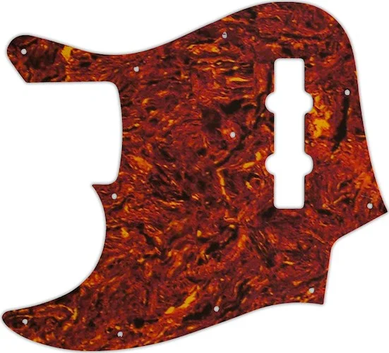 WD Custom Pickguard For Left Hand Fender 1998-2009 Made In Japan Geddy Lee Limited Edition Jazz Bass #05W Tortoise Shell/White