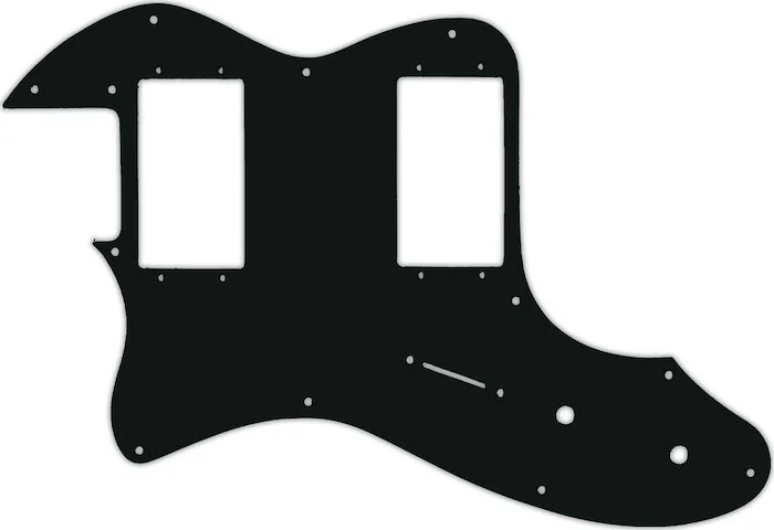 WD Custom Pickguard For Left Hand Fender 1999 Made In Japan '72 Telecaster Thinline #01A Black Acrylic