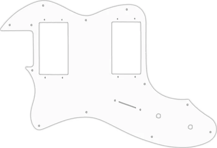 WD Custom Pickguard For Left Hand Fender 1999 Made In Japan '72 Telecaster Thinline #02T White Thin