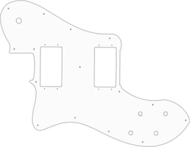 WD Custom Pickguard For Left Hand Fender 2004-Present Made In Mexico '72 Telecaster Deluxe #02 White