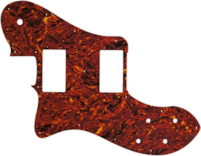 WD Custom Pickguard For Left Hand Fender 2004-Present Made In Mexico '72 Telecaster Deluxe #05P Tortoise Shell