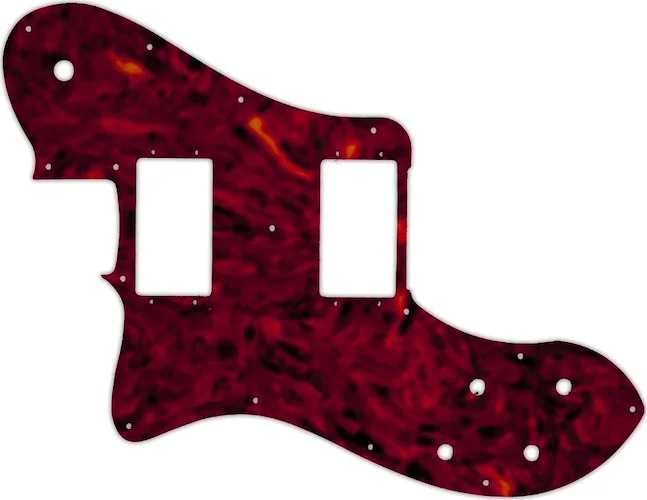 WD Custom Pickguard For Left Hand Fender 2004-Present Made In Mexico '72 Telecaster Deluxe #05T Tortoise Shell