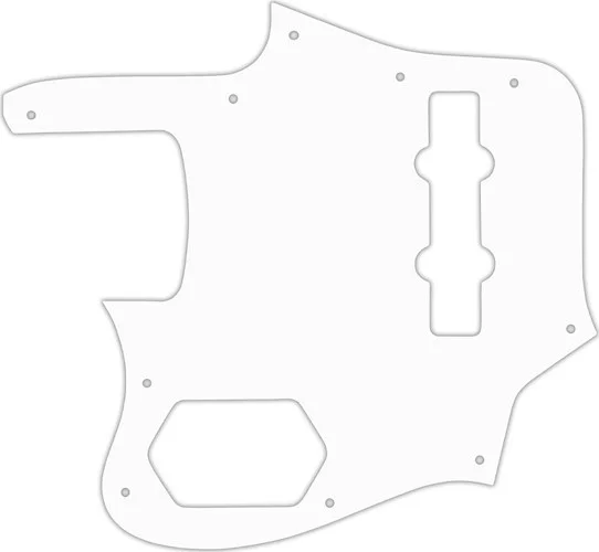 WD Custom Pickguard For Left Hand Fender 2006-2009 Made In Japan Deluxe Jaguar Bass #02 White