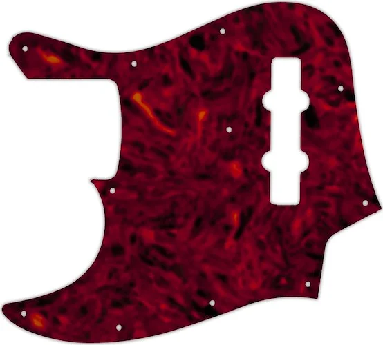 WD Custom Pickguard For Left Hand Fender 2010-2012 Made In Japan Geddy Lee Limited Edition Jazz Bass #05T Tort