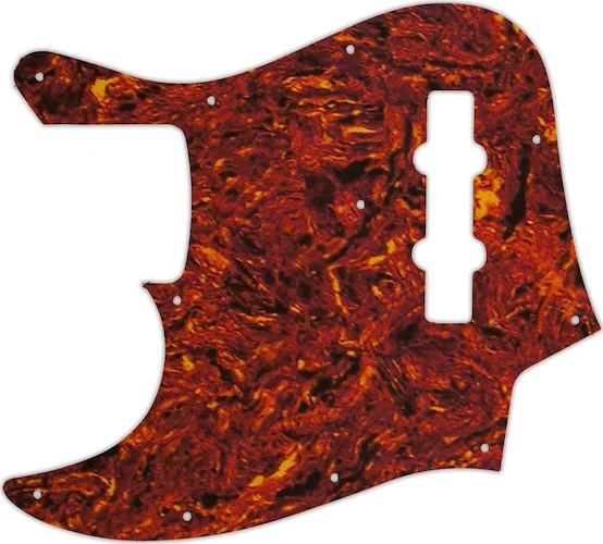 WD Custom Pickguard For Left Hand Fender 2010-2012 Made In Japan Geddy Lee Limited Edition Jazz Bass #05W Tortoise Shell/White