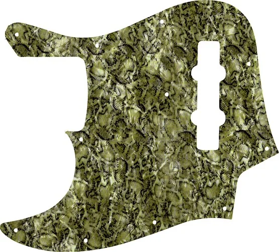 WD Custom Pickguard For Left Hand Fender 2010-2012 Made In Japan Geddy Lee Limited Edition Jazz Bass #31 Snake