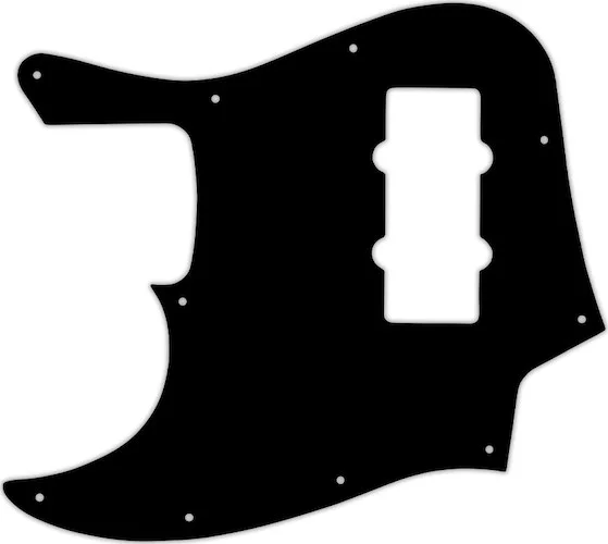 WD Custom Pickguard For Left Hand Fender 2012-2013 Made In China Modern Player Jazz Bass #03P Black/Parchment/